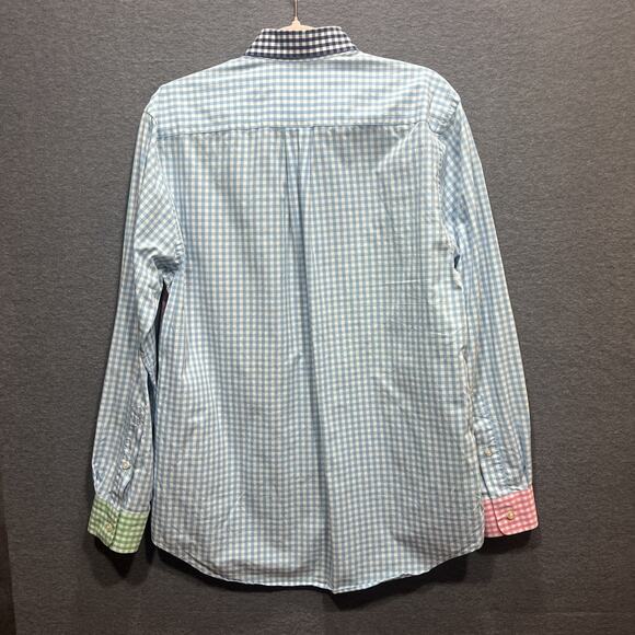 Vineyard Vines Carleton Gingham Party Slim Fit Tucker Button Down Shirt Size M - Picture 3 of 12